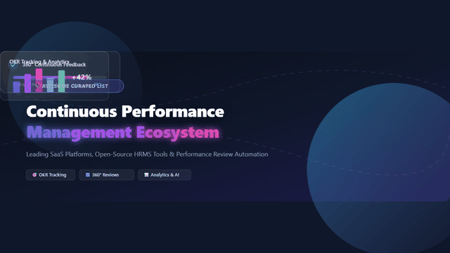 Awesome-Continuous-Performance-Management