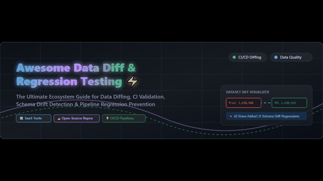Awesome-Data-Diff-n-Regression-Testing