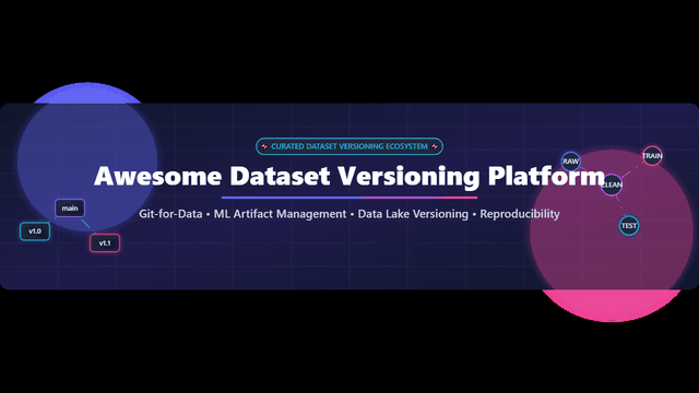 Awesome-Dataset-Versioning-Platform