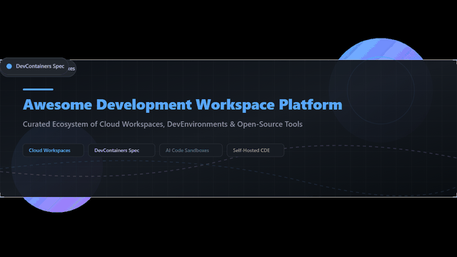 Awesome-Development-Workspace-Platform