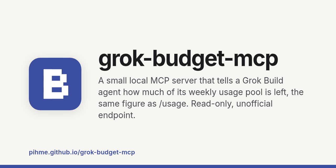 grok-budget-mcp