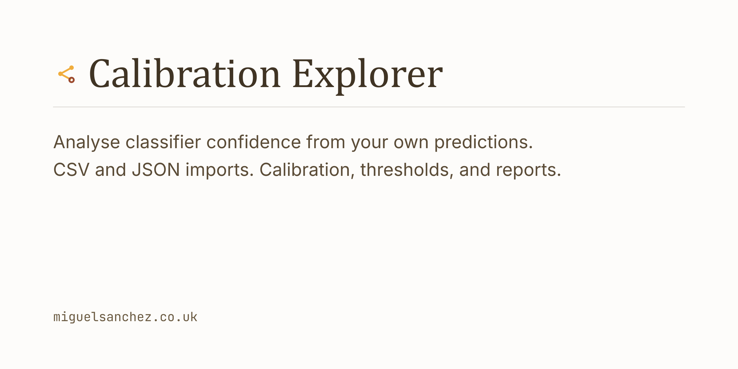 calibration-explorer