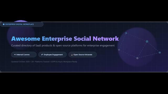 Awesome-Enterprise-Social-Network