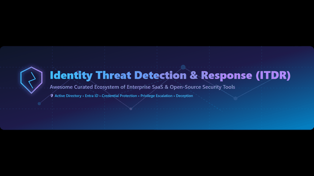 Awesome-Identity-Threat-Detection-And-Response-ITDR