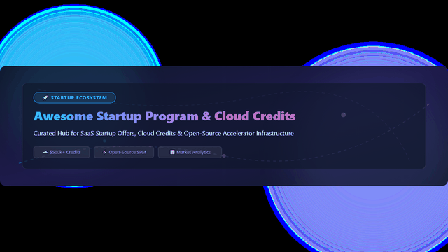 Awesome-Startup-Program-Cloud-Credits-Platform