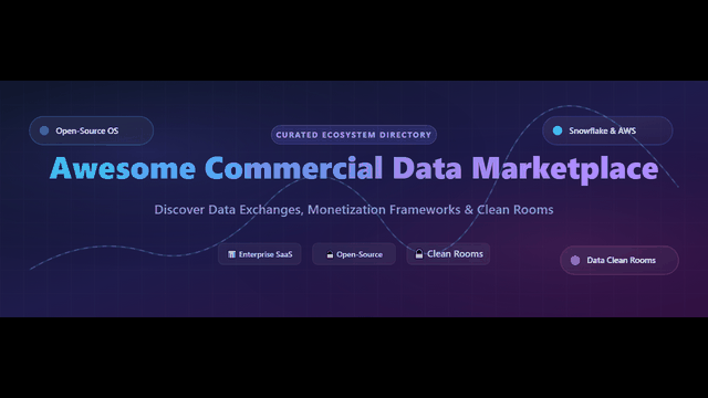 Awesome-Commercial-Data-Marketplace