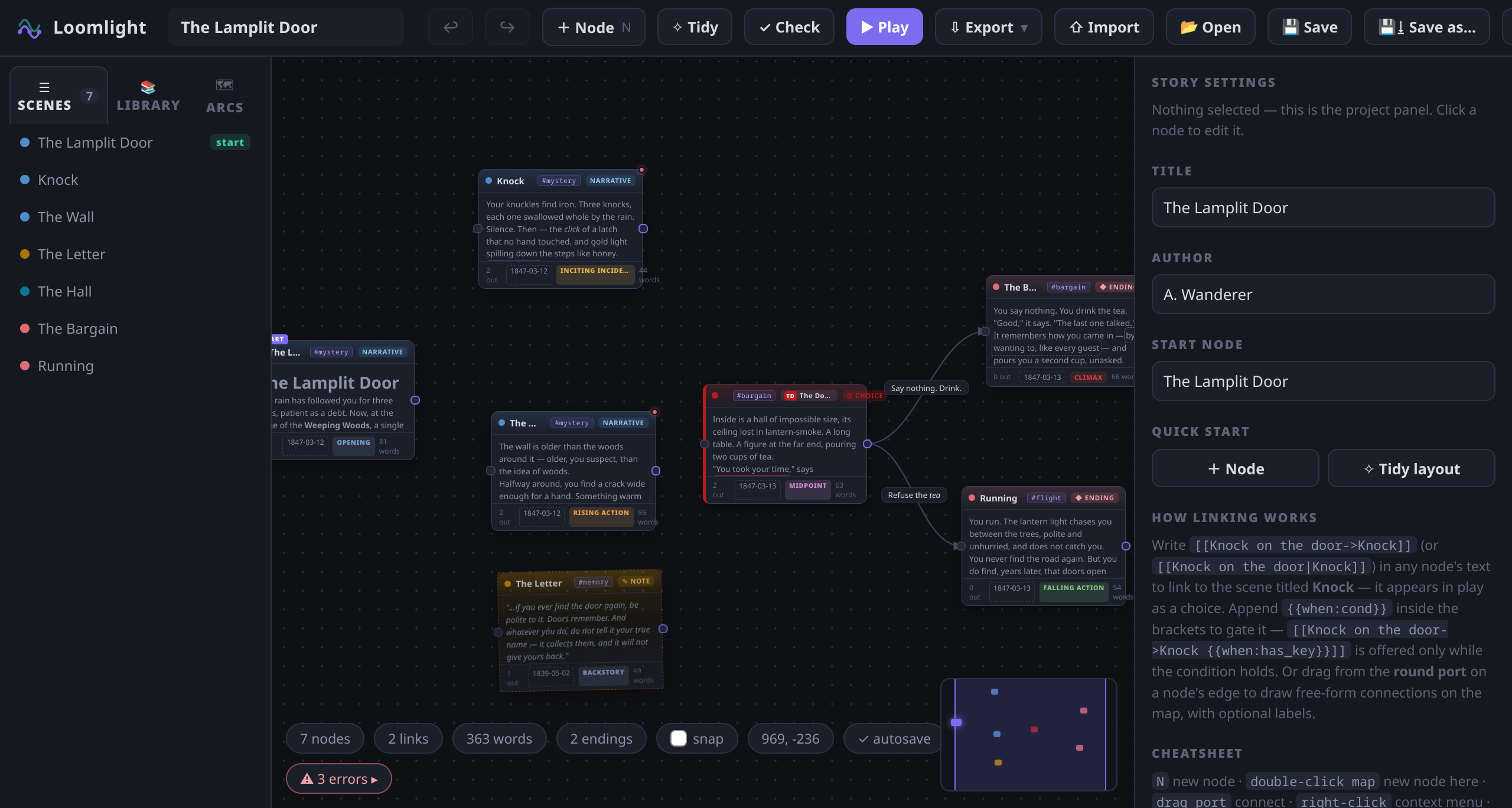 loomlight-narrative-editor