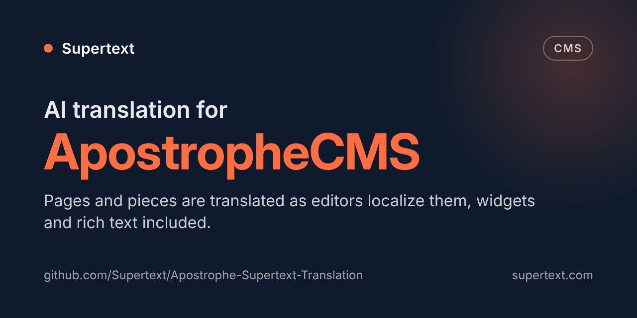 Apostrophe-Supertext-Translation
