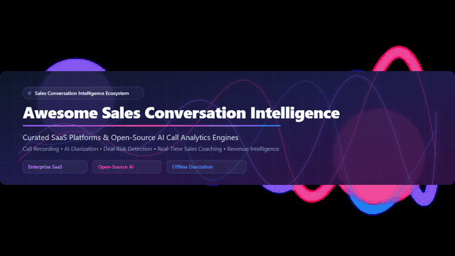 Awesome-Sales-Conversation-Intelligence
