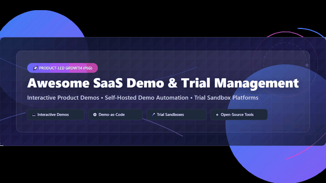 Awesome-SaaS-Demo-Trial-Management