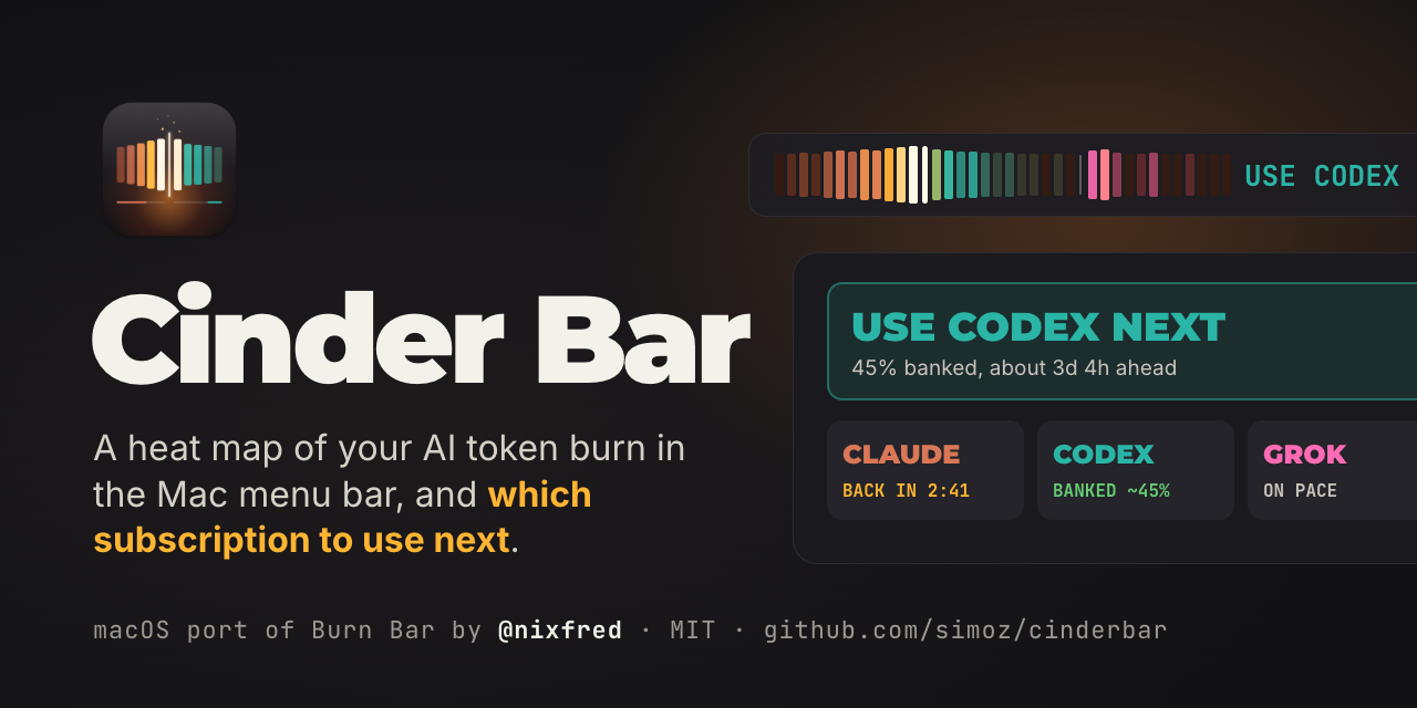 Cinder Bar — social preview
