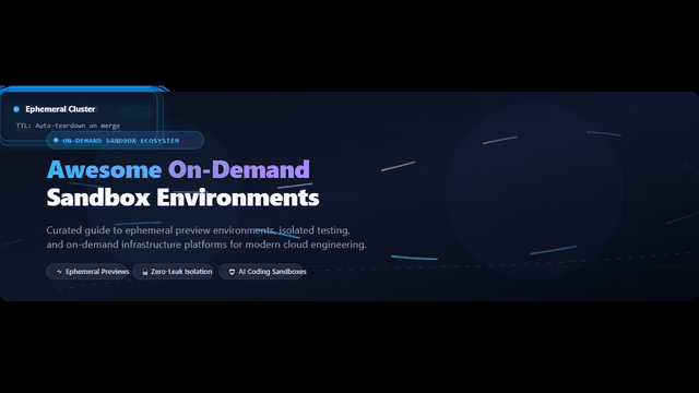 Awesome-On-Demand-Sandbox-Environments