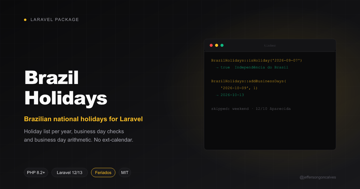 laravel-brazil-holidays