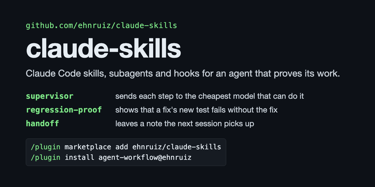 GitHub - ehnruiz/claude-skills: Claude Code skills, subagents and hooks ...
