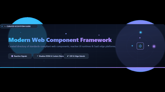 Awesome-Modern-Web-Component-Framework