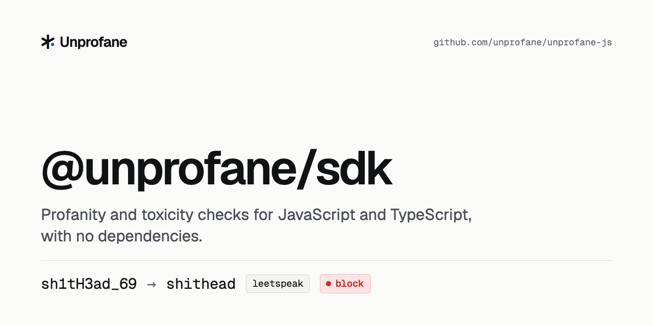 unprofane-js