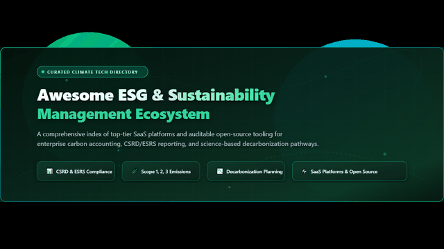 Awesome-Esg-Sustainability-Management