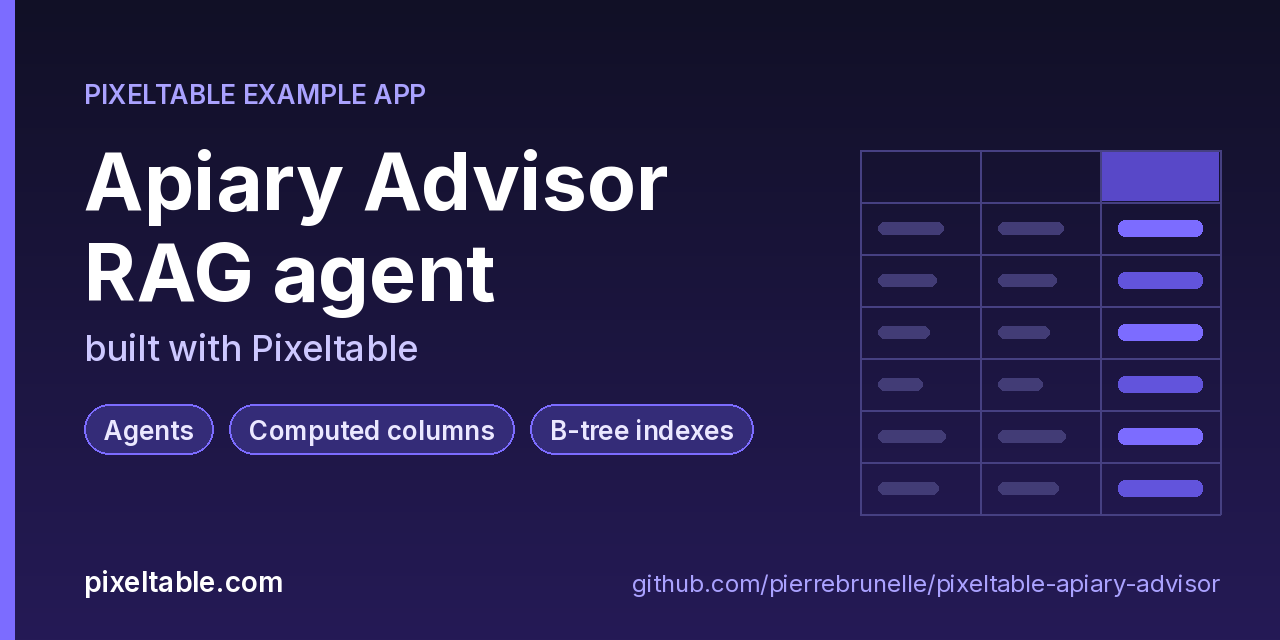 pixeltable-apiary-advisor