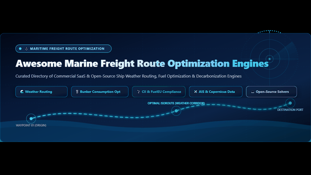 Awesome-Marine-Freight-Route-Optimization-Engines