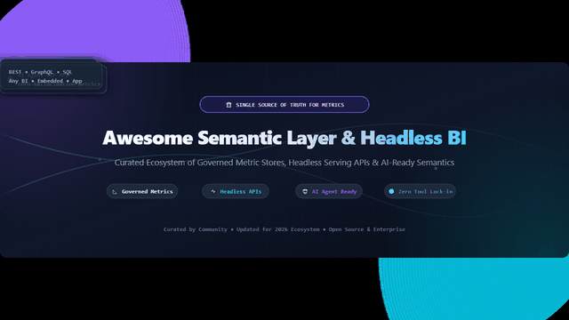 Awesome-Semantic-Layer-Headless-BI