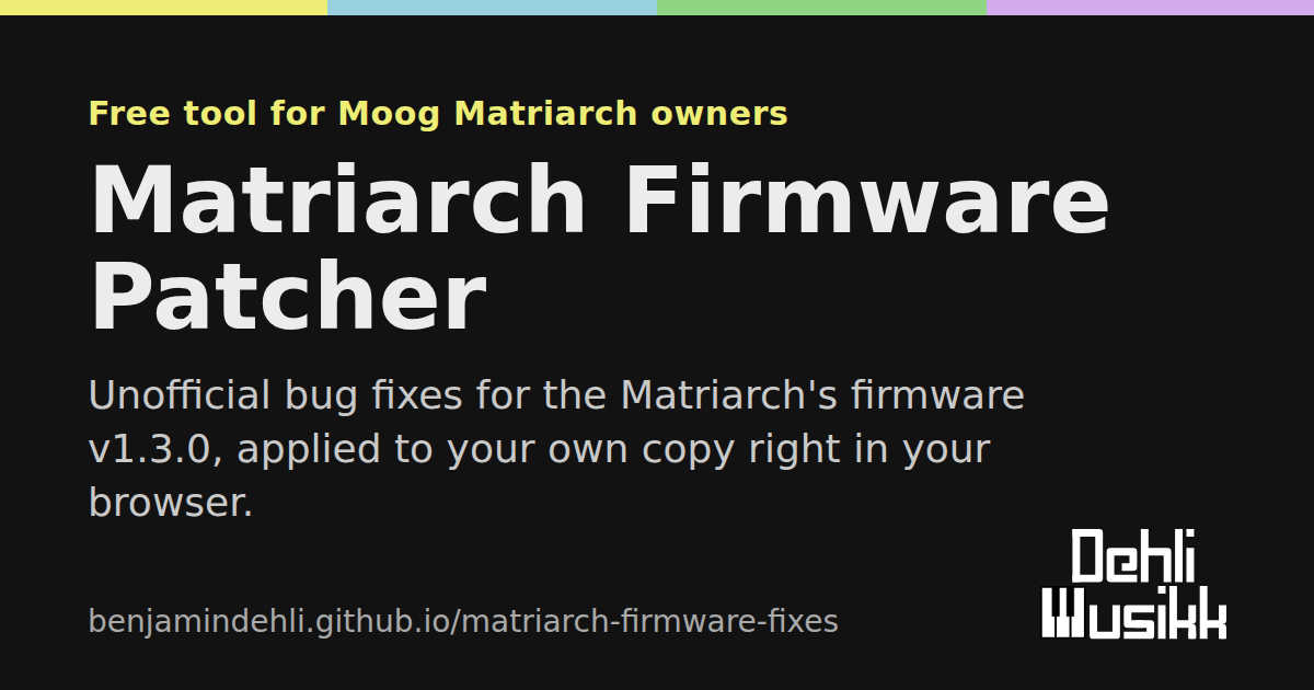 matriarch-firmware-fixes