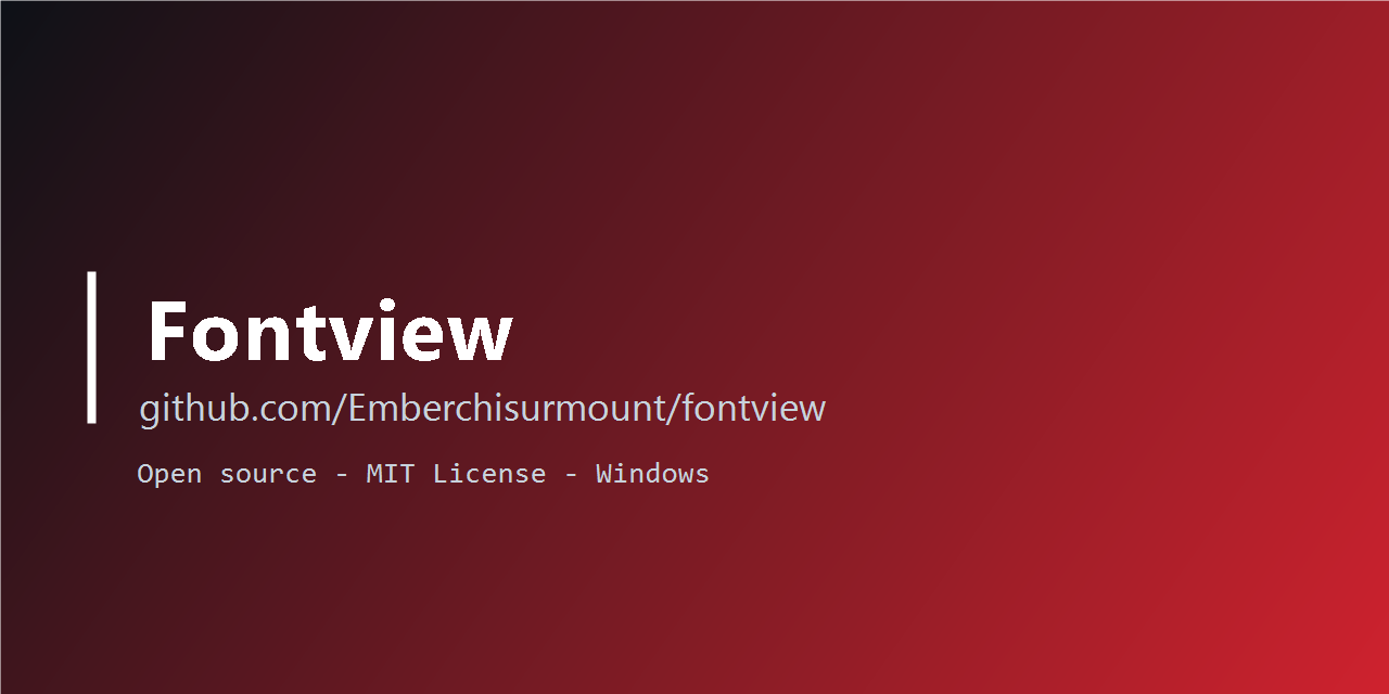 fontview