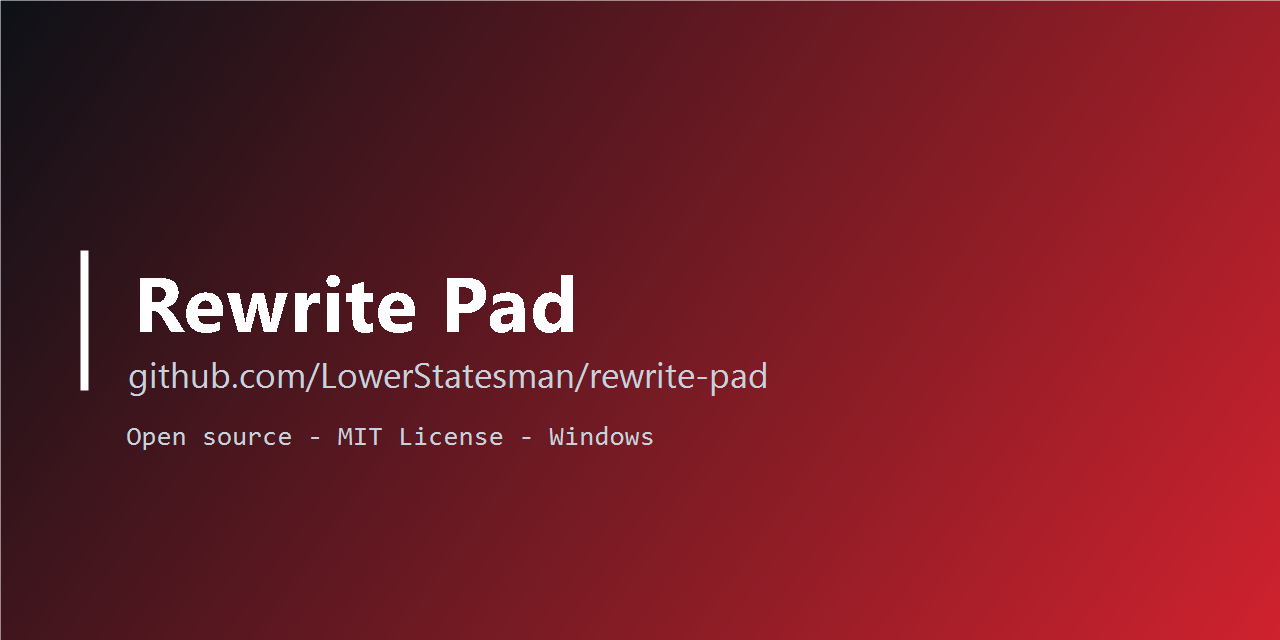 rewrite-pad