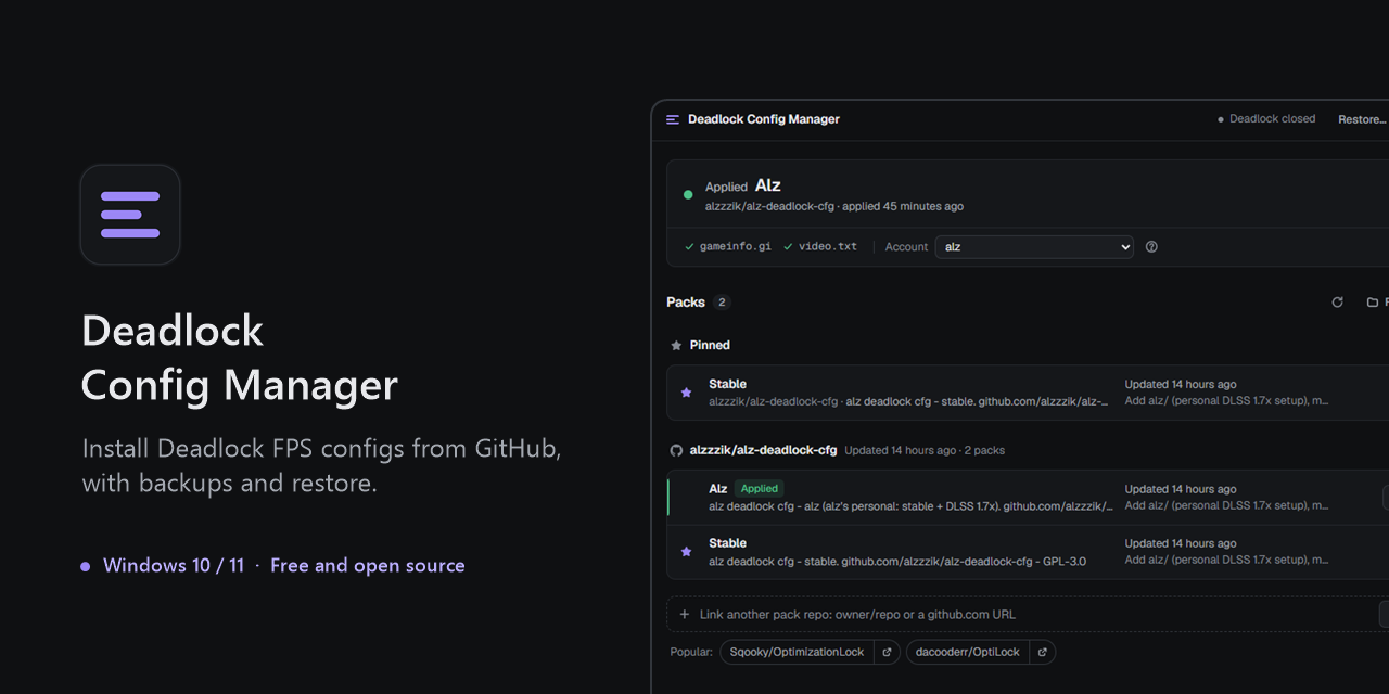 deadlock-config-manager