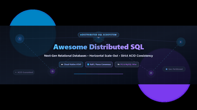 Awesome-Distributed-SQL-Database