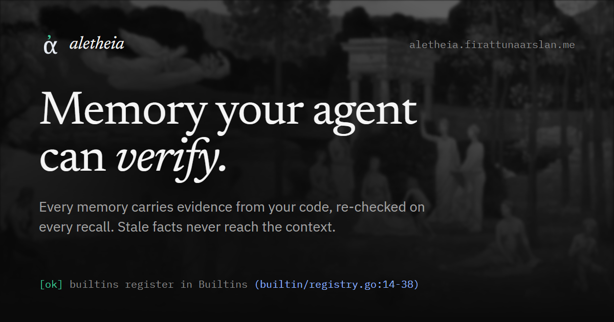 Social preview image for firatmio/aletheia