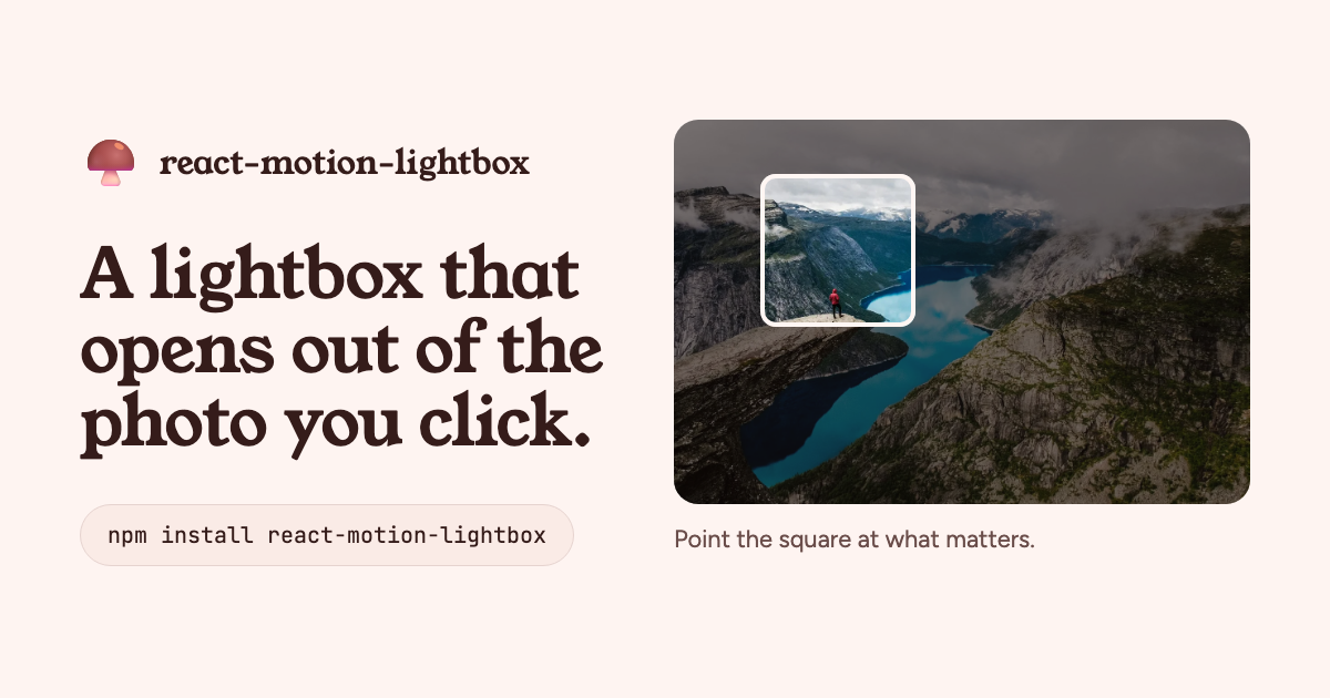 react-motion-lightbox