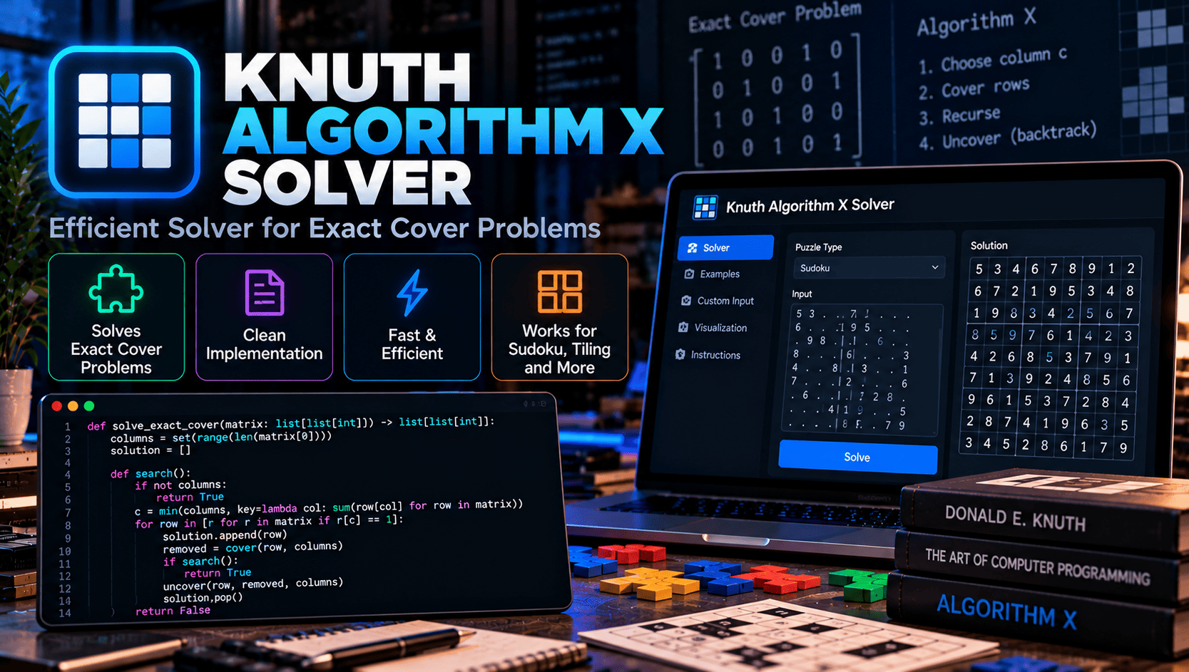 knuth-algorithm-x-solver