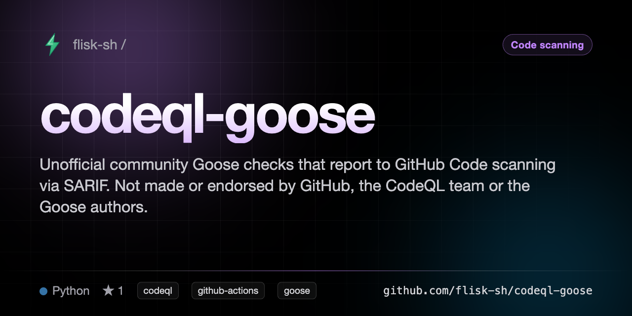 codeql-goose