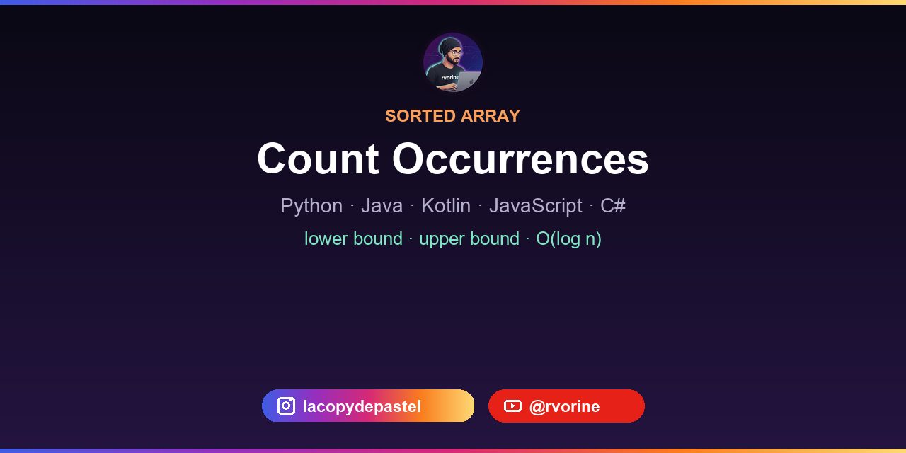 count-occurrences-sorted-array