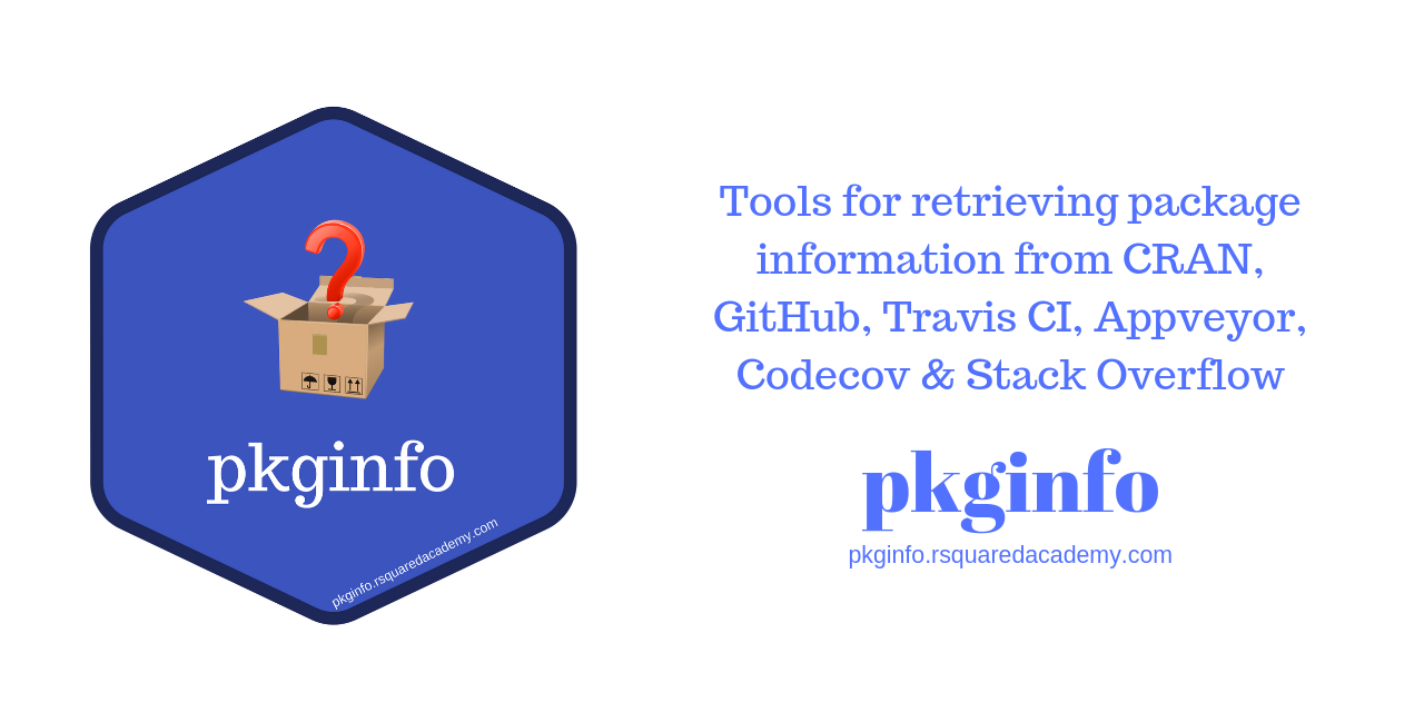 GitHub - rsquaredacademy/pkginfo: Retrieve package information · GitHub