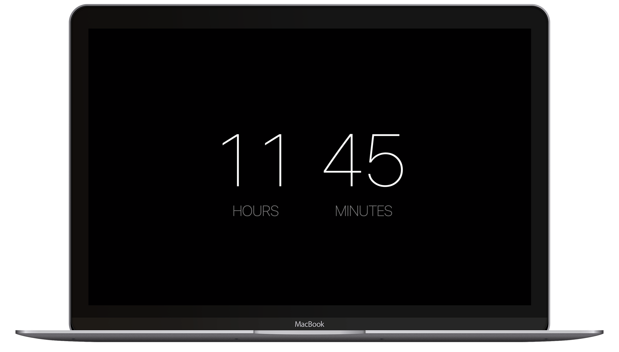 Macbook deals clock screensaver