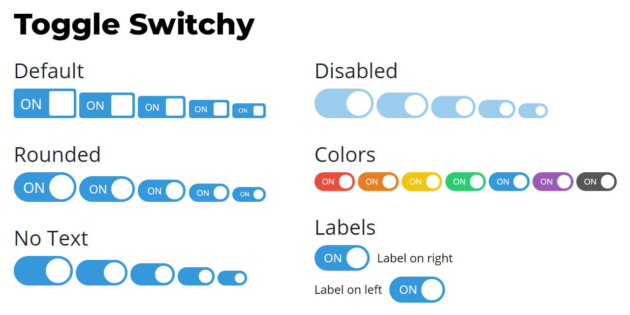 Toggle Buttons