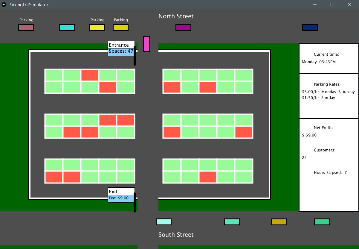 GitHub - lukegarland/ParkingLotSimulator: ENGG 233 Processing 3 Final ...