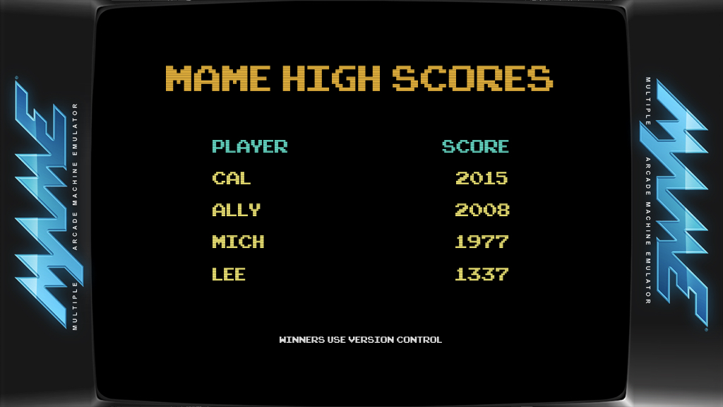GitHub leereilly/mamehighscores My arcade high score tracker