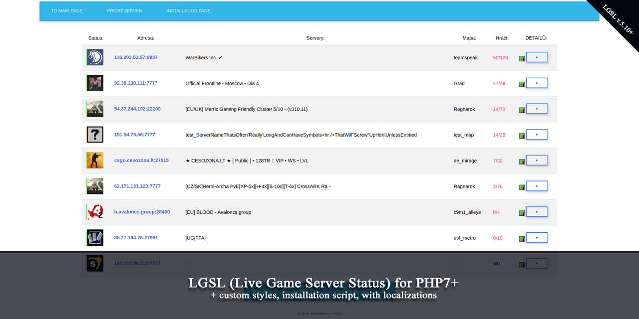 GTA SAMP, SAMP server monitoring