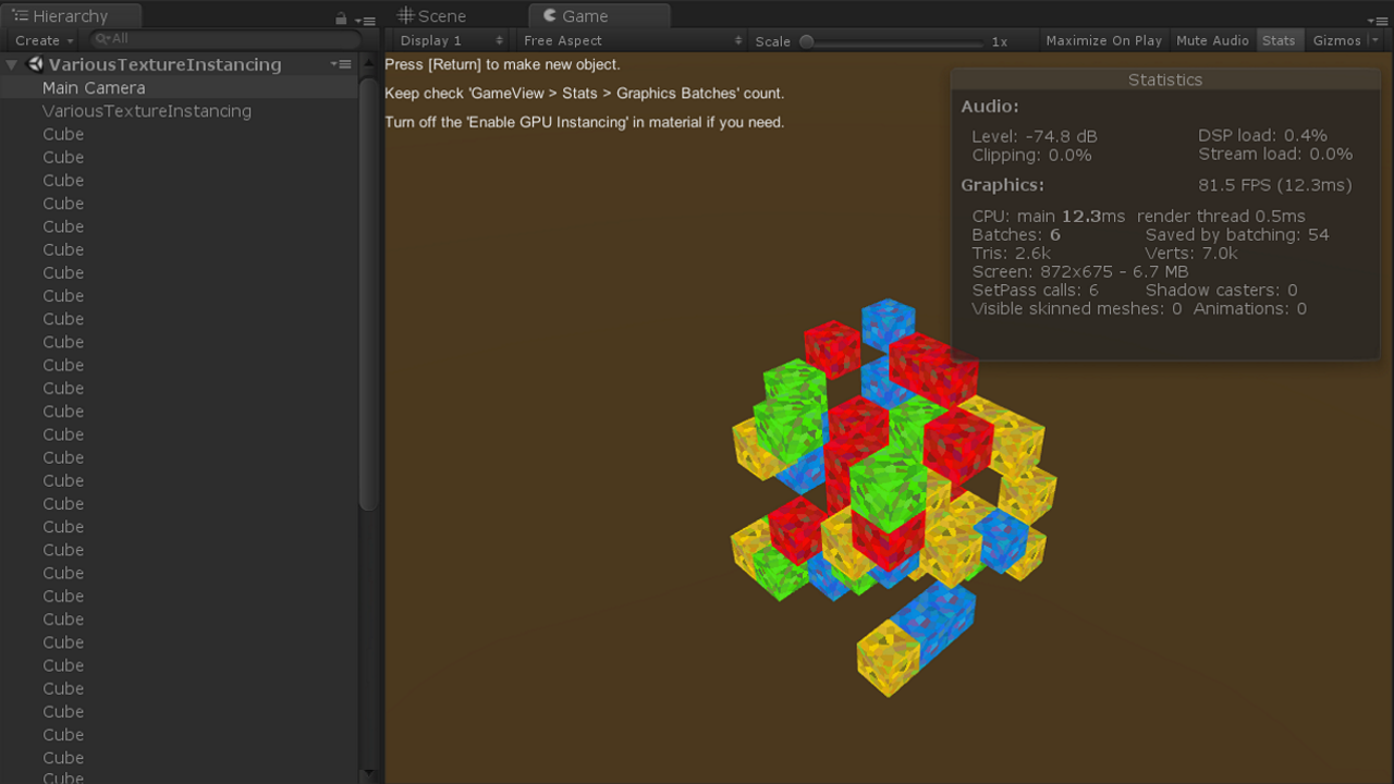 GitHub - XJINE/Unity_VariousTextureInstancing: Sample for instancing ...