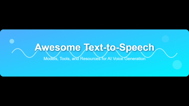 Awesome-Text-to-Speech