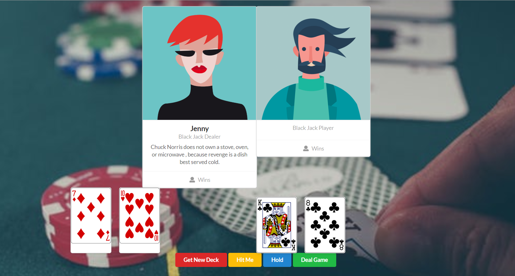 GitHub - charlesbadjr/lasVegas: Black Jack App, Eventually need to move ...
