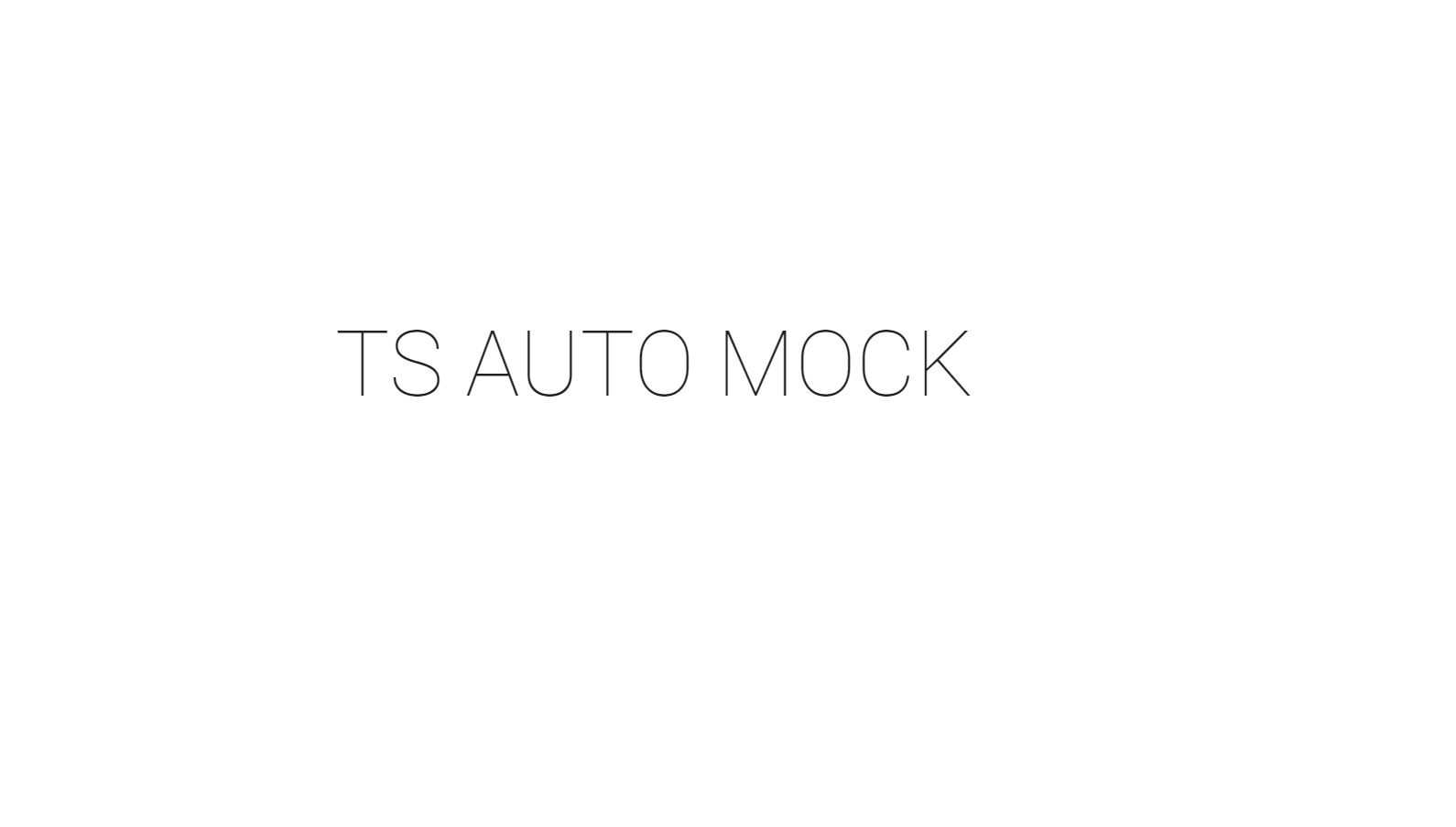 Typescript-TDD/ts-auto-mock