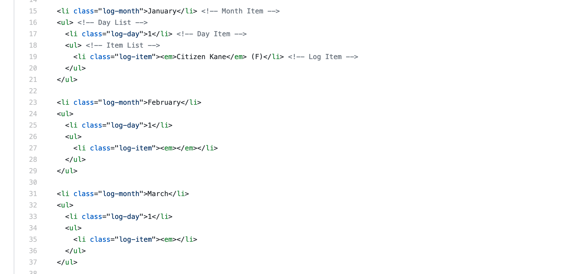 GitHub - jenmyers/media-log-template: A simple HTML template for ...