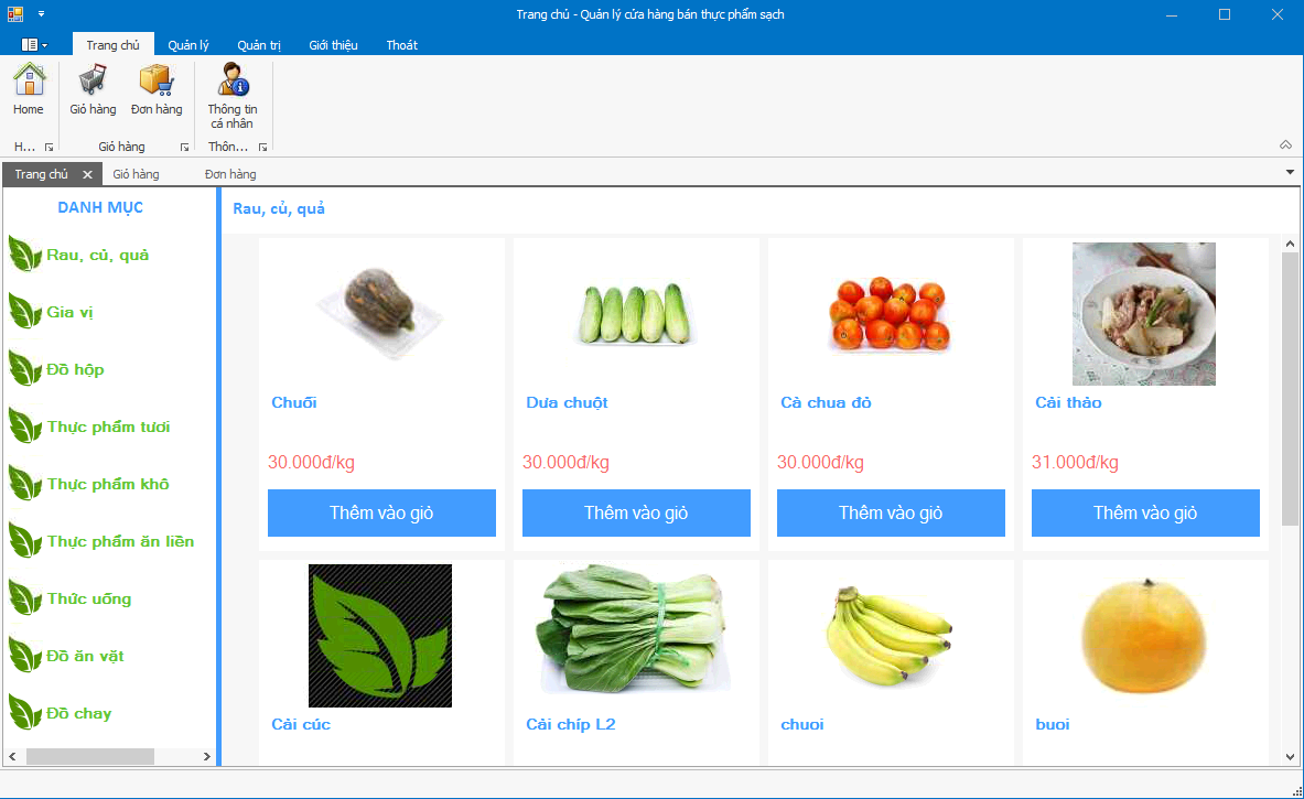 GitHub - taminhluan/fresh-food: Windows Form Bán thực phẩm sạch Ngọc ...