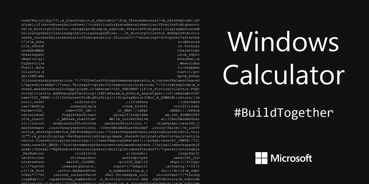 GitHub - microsoft/calculator: Windows Calculator: A simple yet powerful calculator that ships with Windows