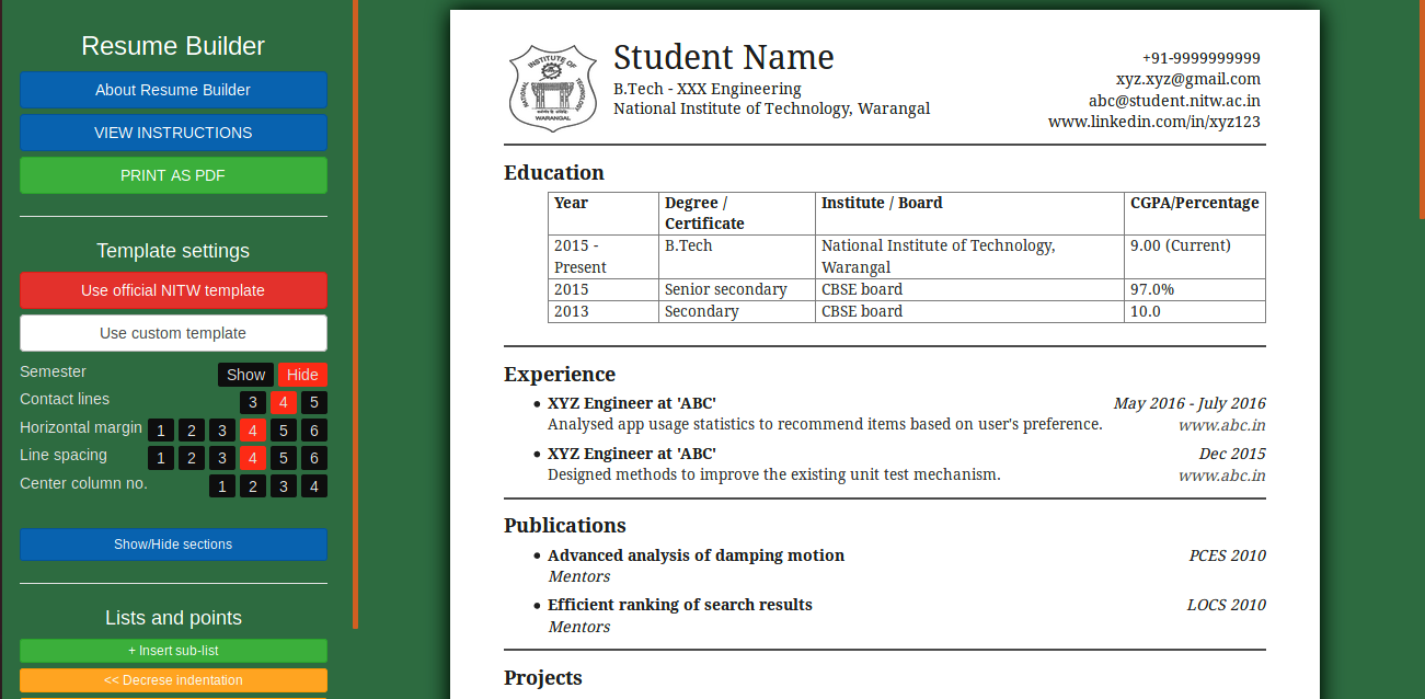 14 Opensource Free Resume Builder and CV Generator Apps