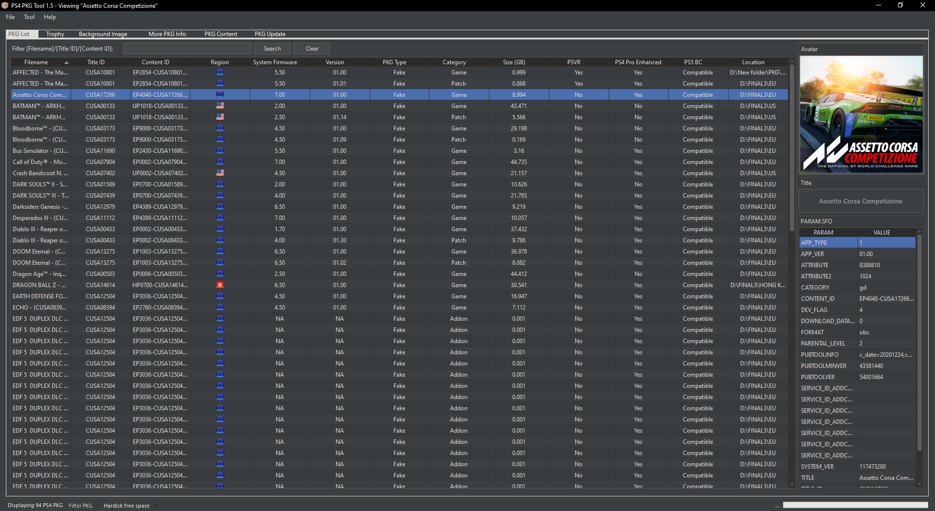 GitHub pearlxcore PS4 PKG Tool Manage and perform various