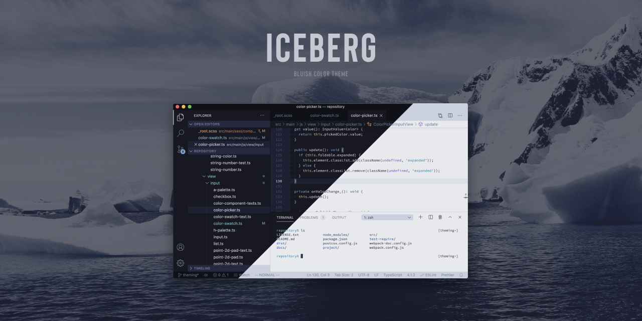 VSCODE-ICEBERG-THEME